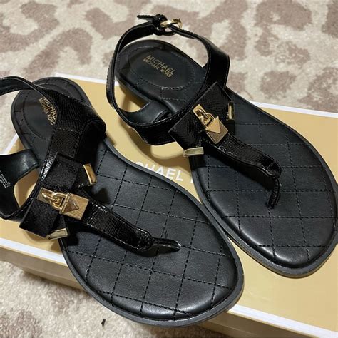 michael kors alice sandals|michael kors genuine leather sandals.